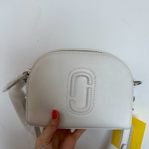 ❌SOLD❌NWT Marc Jacobs The Shutter Leather Crossbody Bag Removable Strap Cotton - Picture 5 of 11